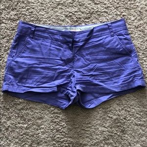 GUC J. Crew size 10 purple Chino shorts 3” inseam